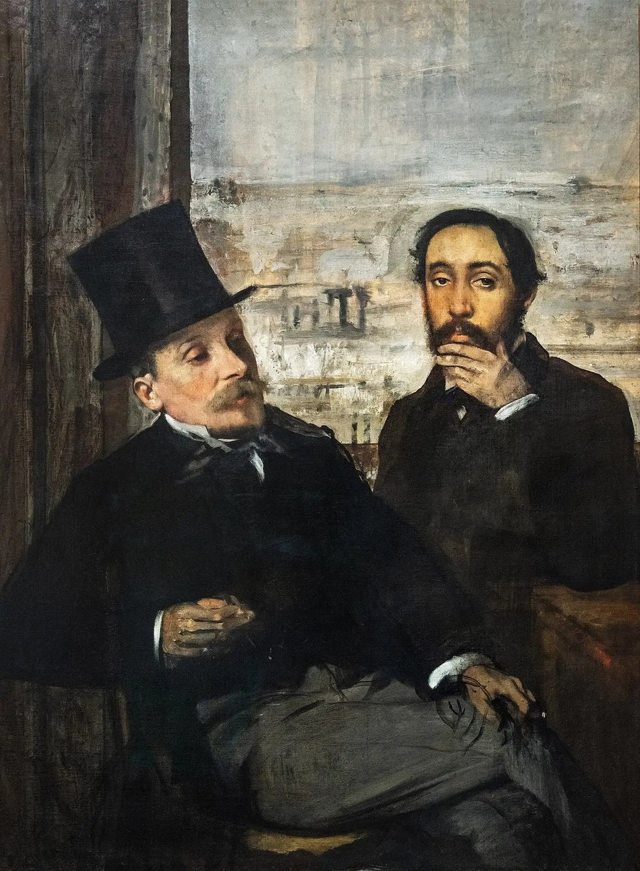 Degas och Évariste de Valernes - Edgar Degas