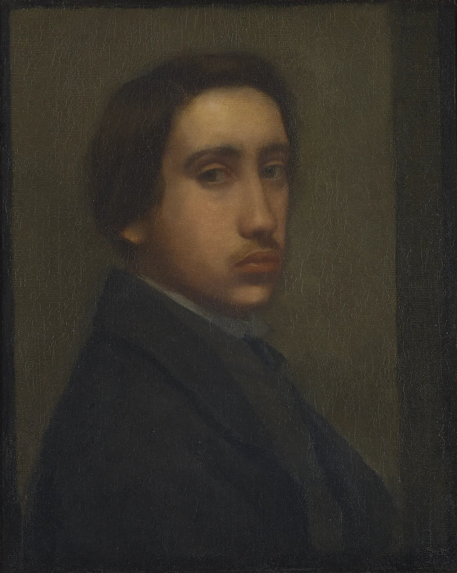 Degas i svart frack (Självporträtt) - Edgar Degas