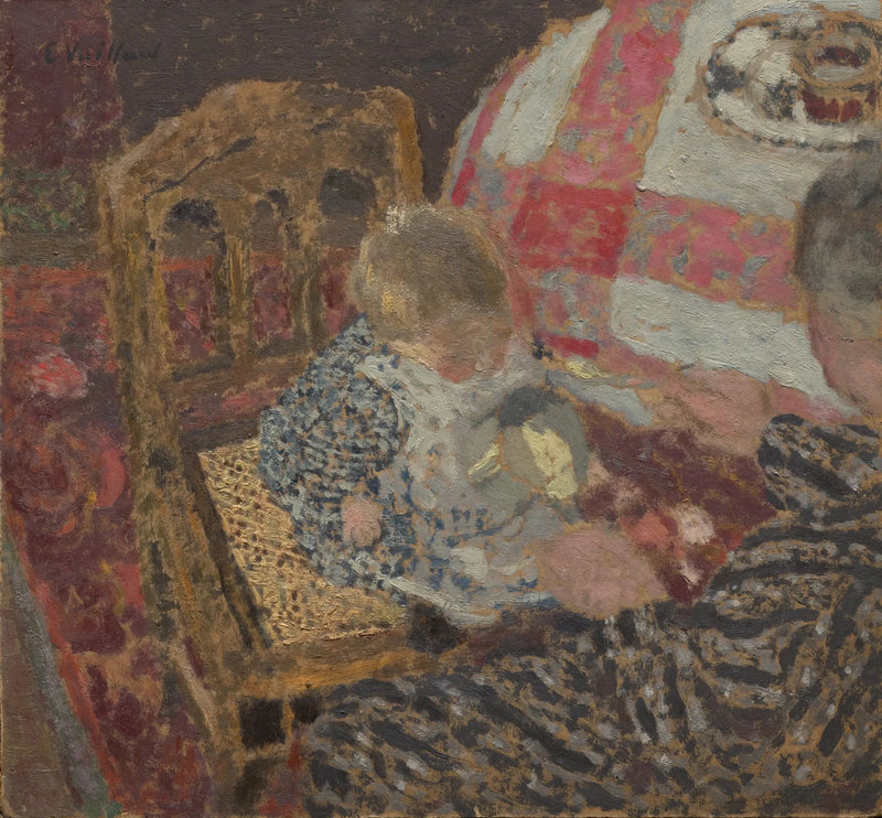Frukost (Annette och hennes mormor) - Édouard Vuillard