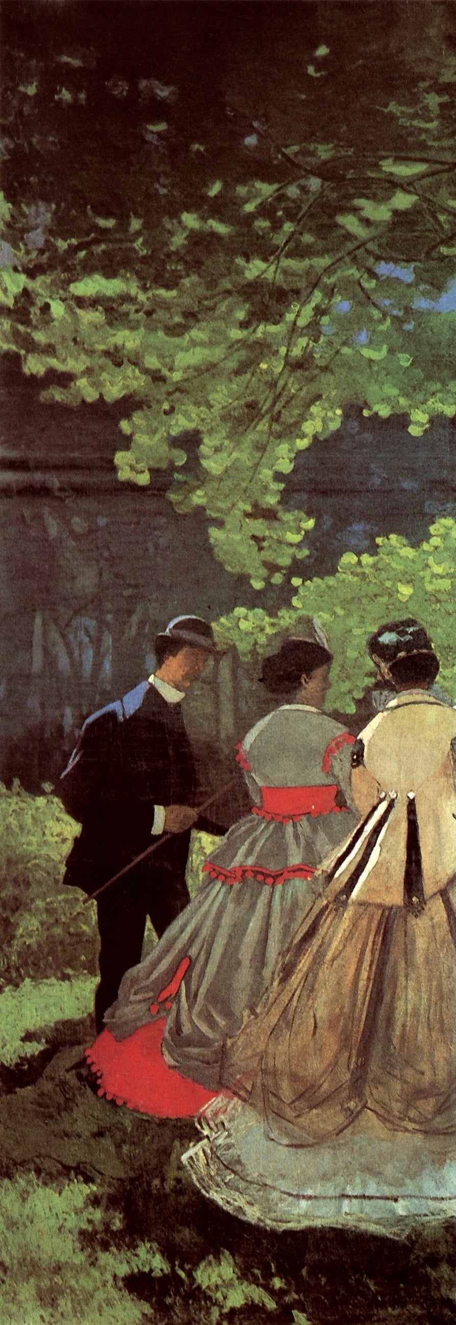 Lunch på gräset, vänsterfragment W63a - Claude Monet