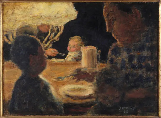 Frukost under lampan - Pierre Bonnard