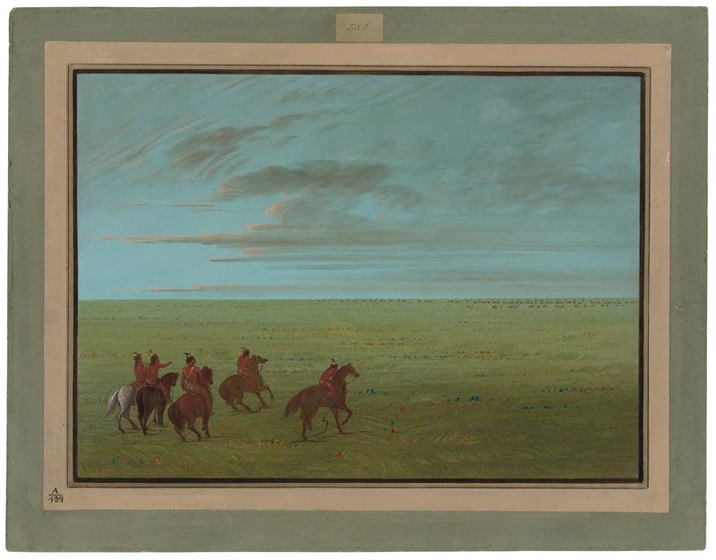 Avresa från Connibos för vilda hästar - George Catlin