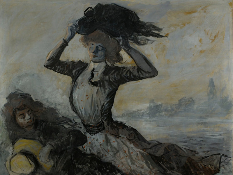 Avfärd, stormbyge - Jean-Louis Forain