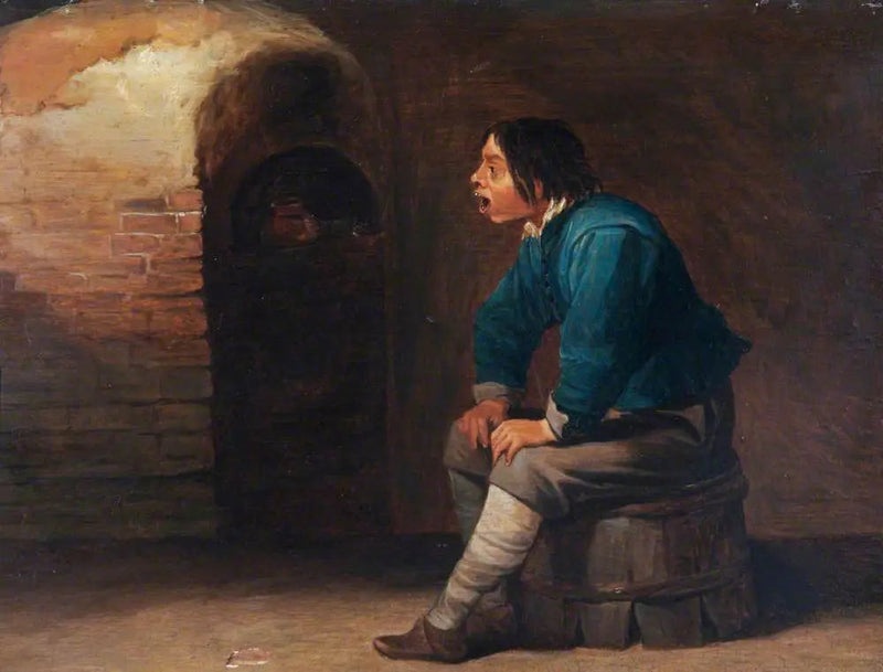 Överskrida en ugn - David Teniers den yngre