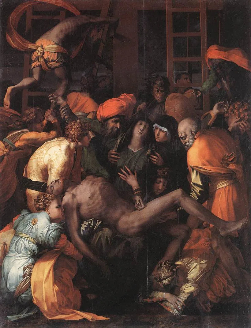 Déposition de Croix - Rosso Fiorentino image 1 tableau peint à l’huile sur toile