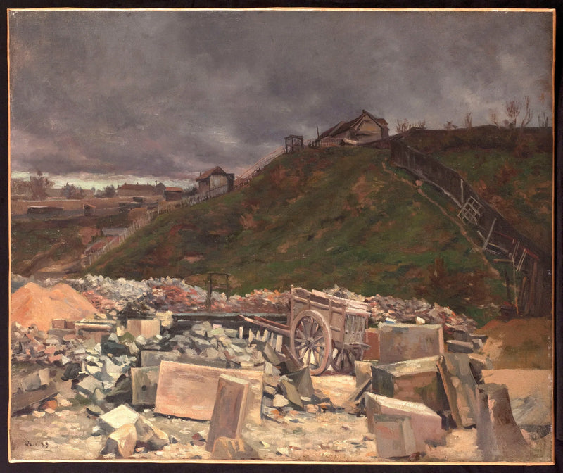 Pavingstenslageri i Montmartre - Maximilien Luce