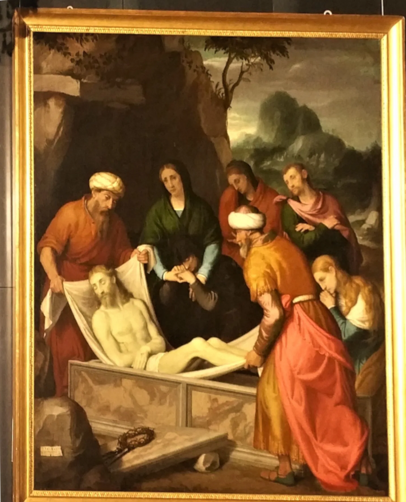 Kristi nedläggning i graven - Giovanni Battista Moroni