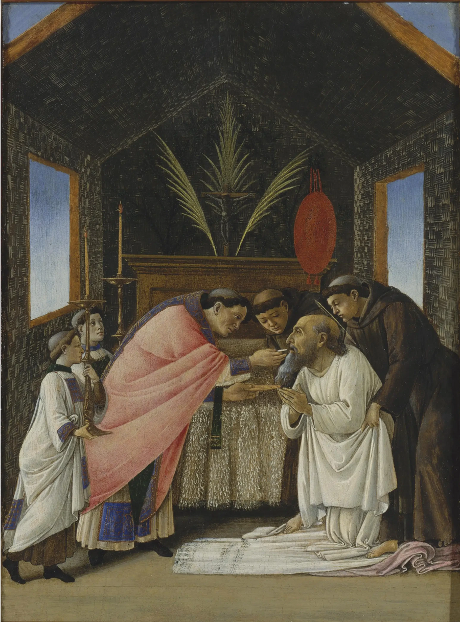 Den sista kommunionen av helige Hieronymus - Sandro Botticelli