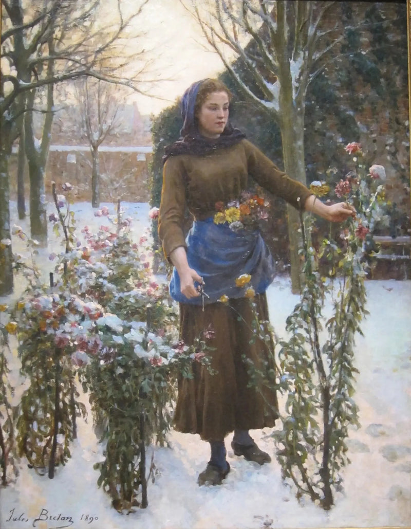 Senaste blommorna - Jules Breton