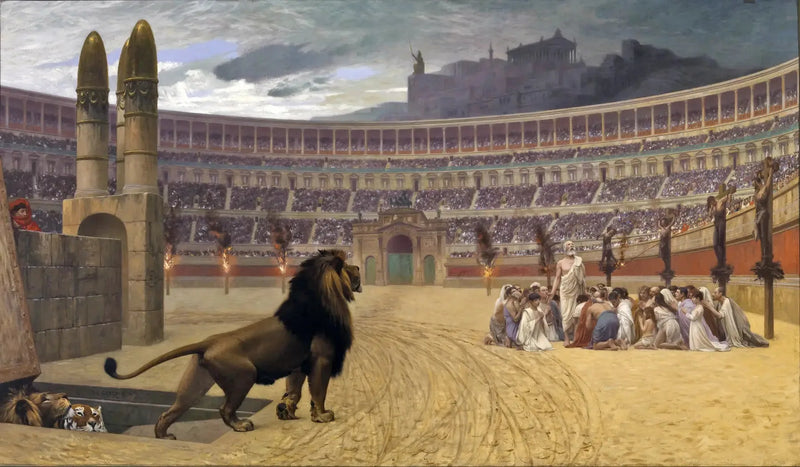 De sista bönerna från de kristna martyrerna - Jean-Léon Gérôme