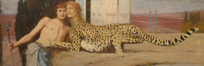 Kärleksfulla smekningar - Fernand Khnopff