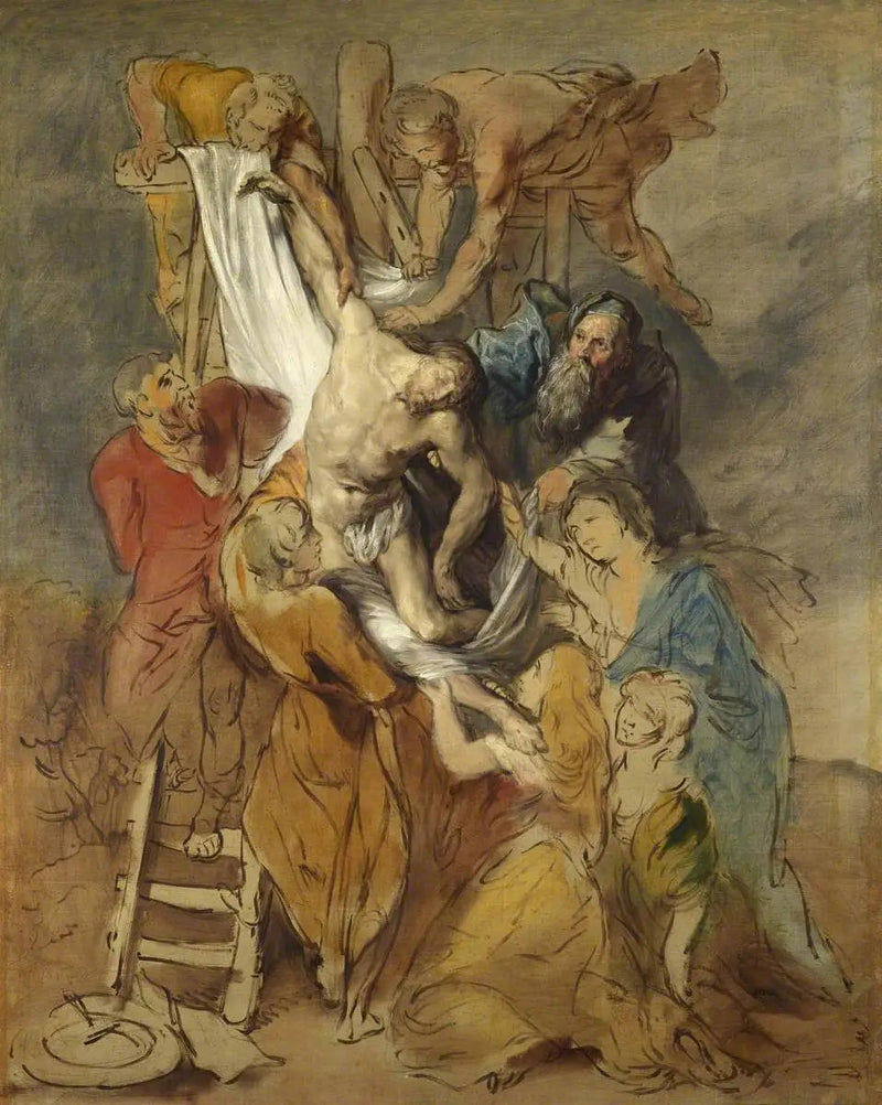 Korsfästelsen (efter Pierre Paul Rubens) - Thomas Gainsborough