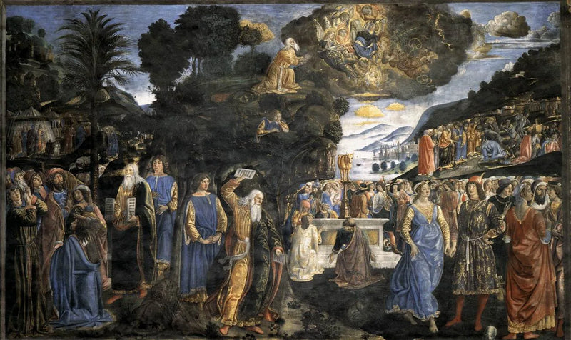 Nedstigningen från Sinai - Cosimo Rosselli