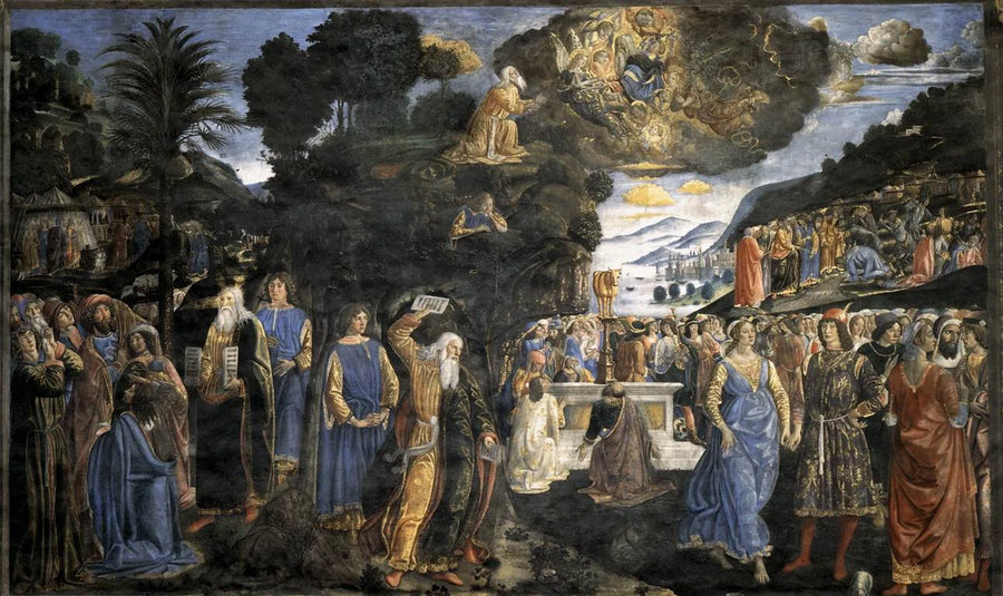 Nedstigningen från Sinai - Cosimo Rosselli