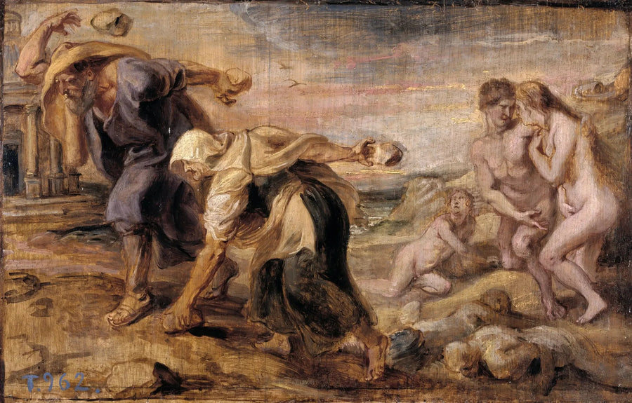 Deucalion och Pyrrha - Peter Paul Rubens