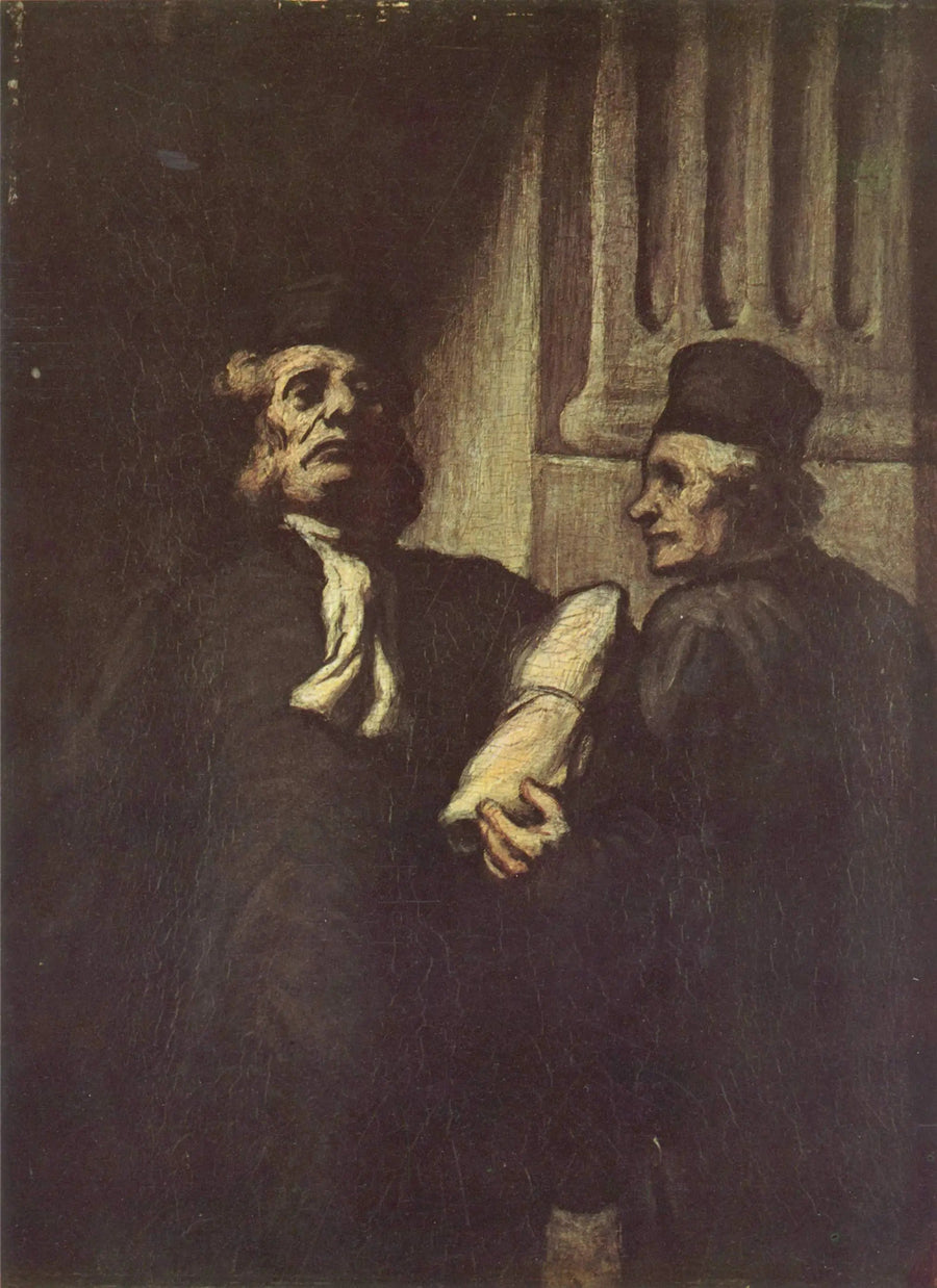 Två advokater - Honoré Daumier
