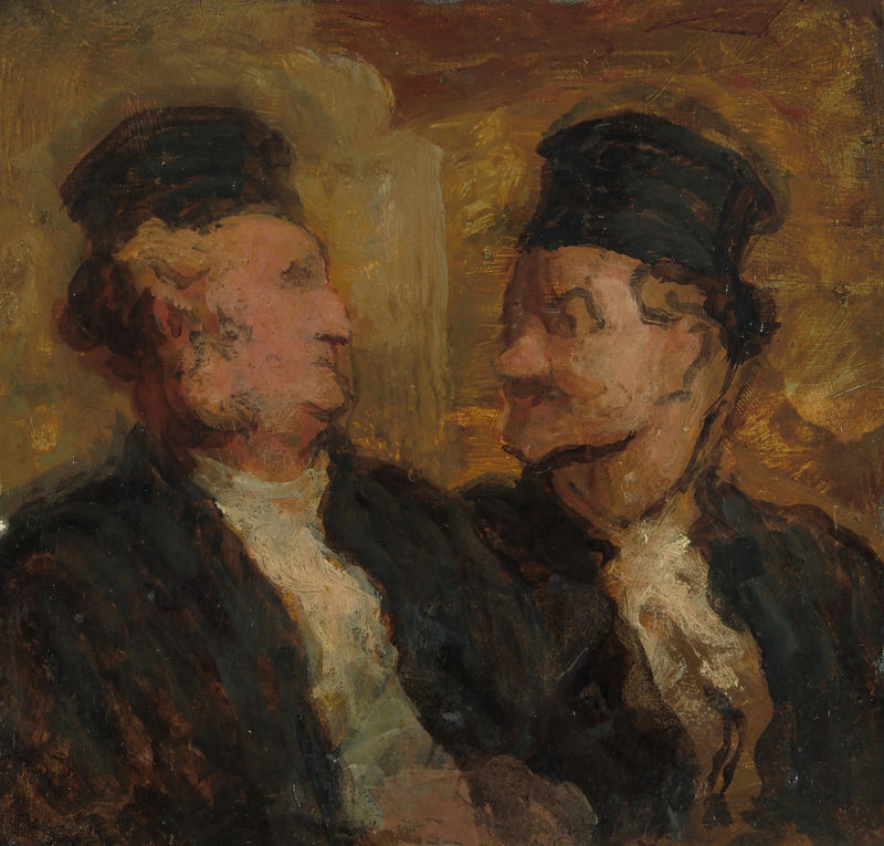 Två advokater - Honoré Daumier