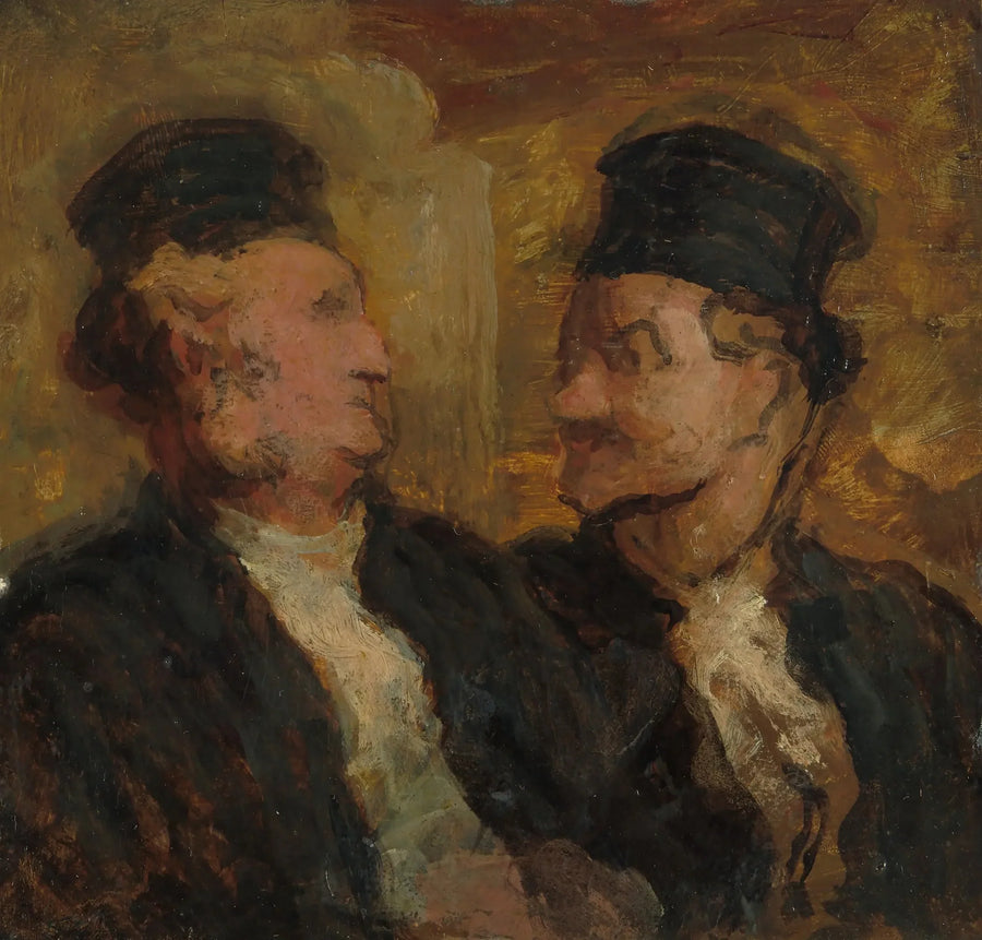 Två advokater - Honoré Daumier