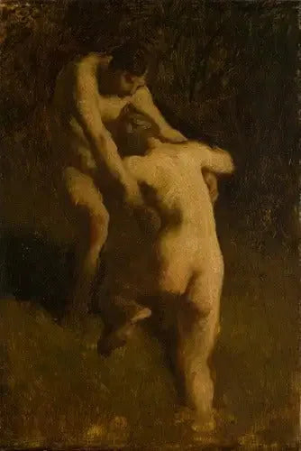 Två badare - Jean-François Millet