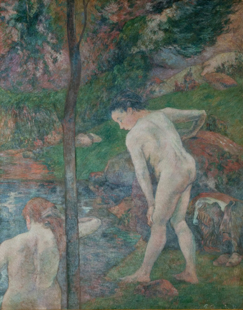 Två badande kvinnor - Paul Gauguin
