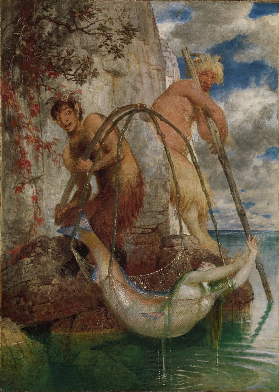 Två fiskpannor - Arnold Böcklin
