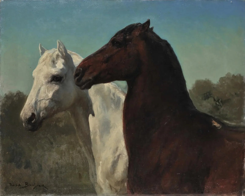 Två hästar - Rosa Bonheur