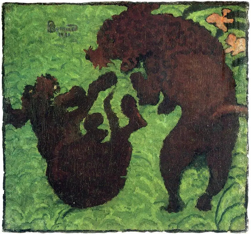 Två hundar - Pierre Bonnard