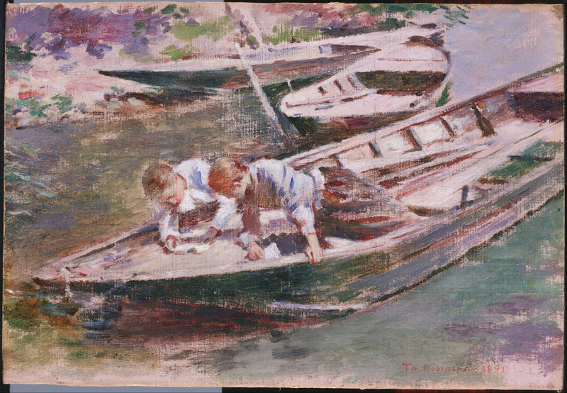 Två i en båt - Theodore Robinson
