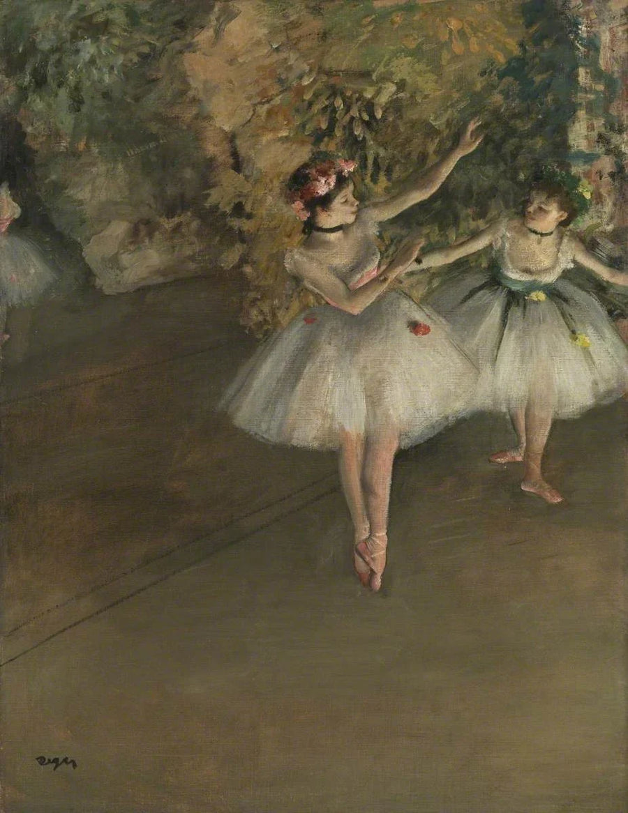 Två dansare på en scen - Edgar Degas