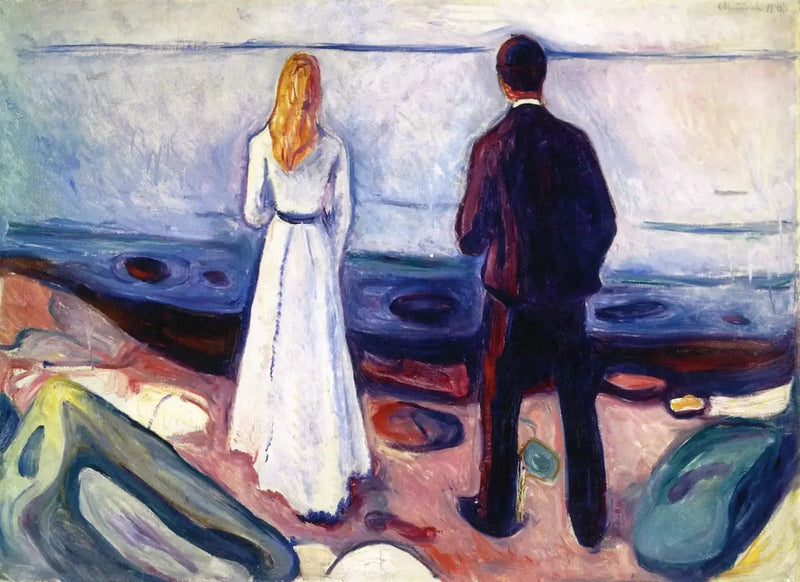 Två människor. De ensamma - Edvard Munch