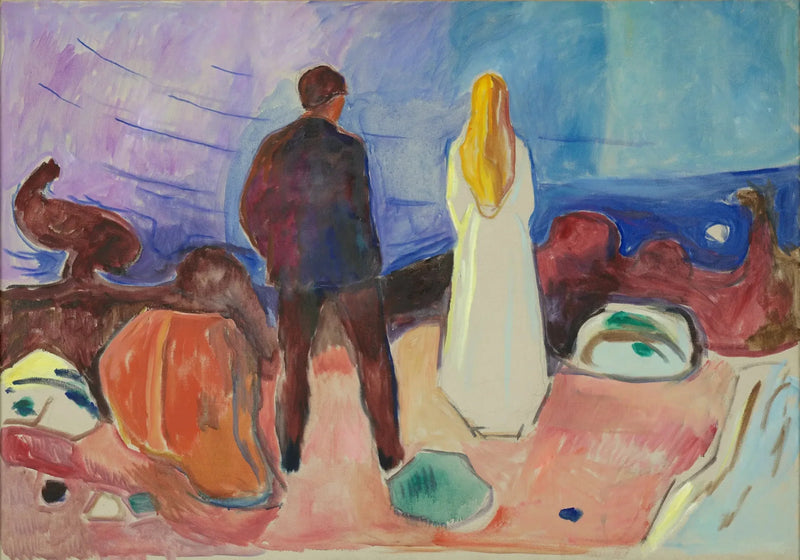 Två människor. De ensamma - Edvard Munch