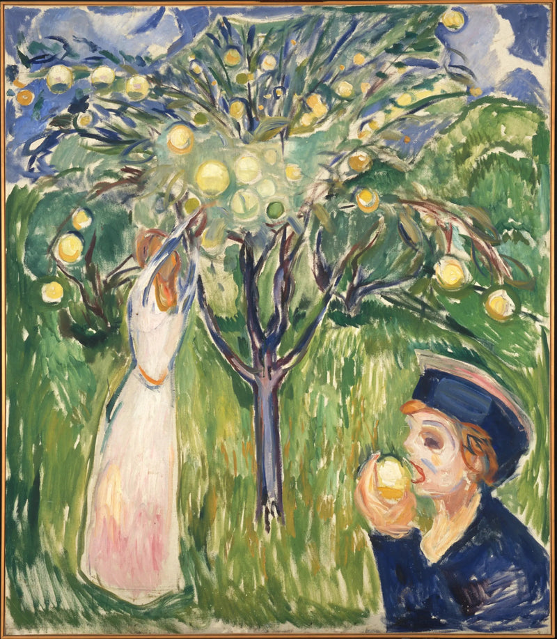Två kvinnor i trädgården - Edvard Munch