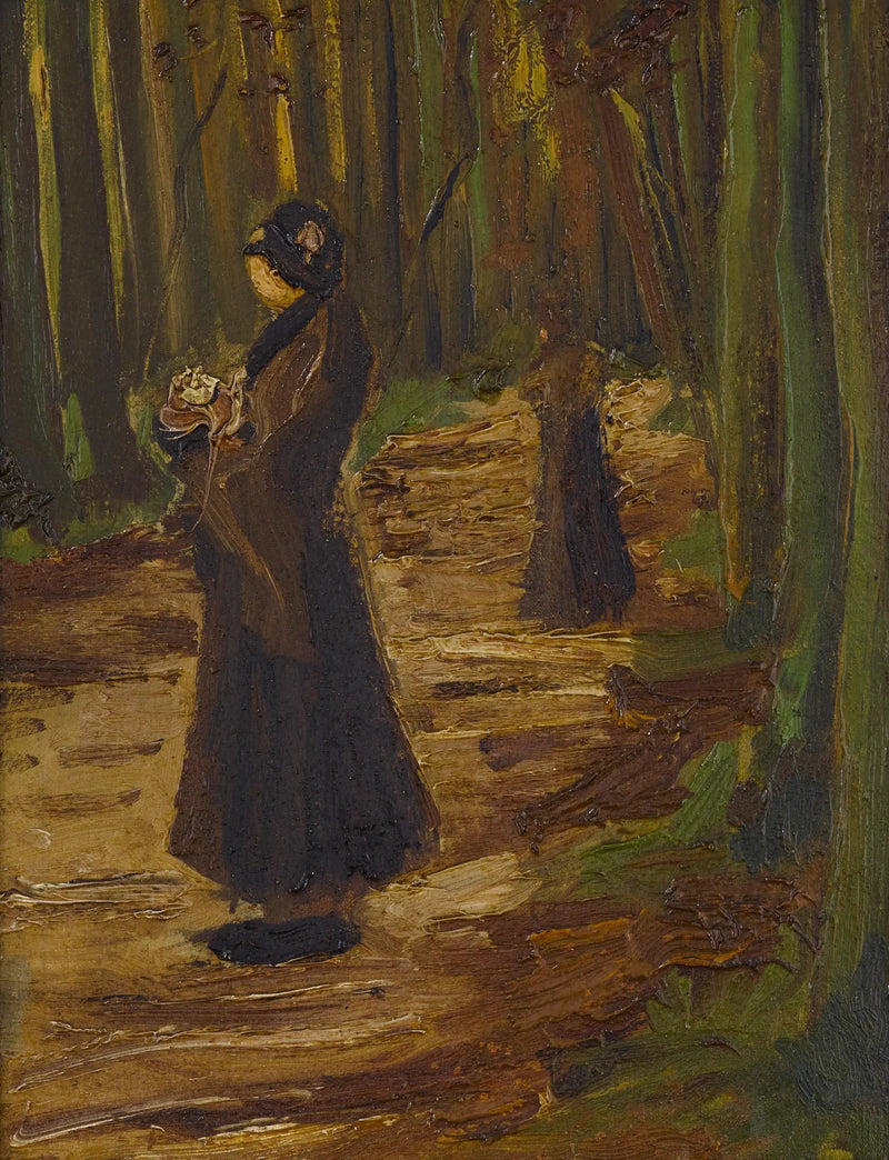 Två kvinnor i skogen - Vincent van Gogh