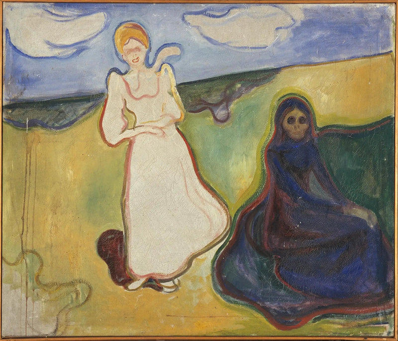 Två kvinnor i ett landskap - Edvard Munch