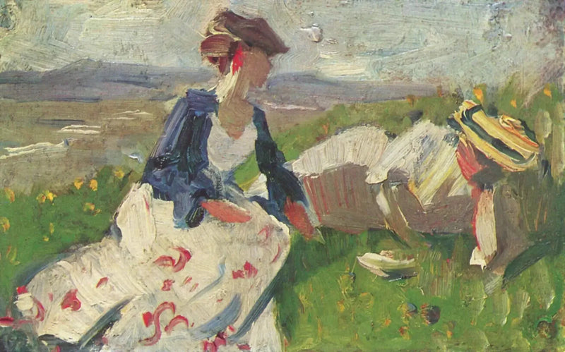 Två kvinnor på kullen - Franz Marc