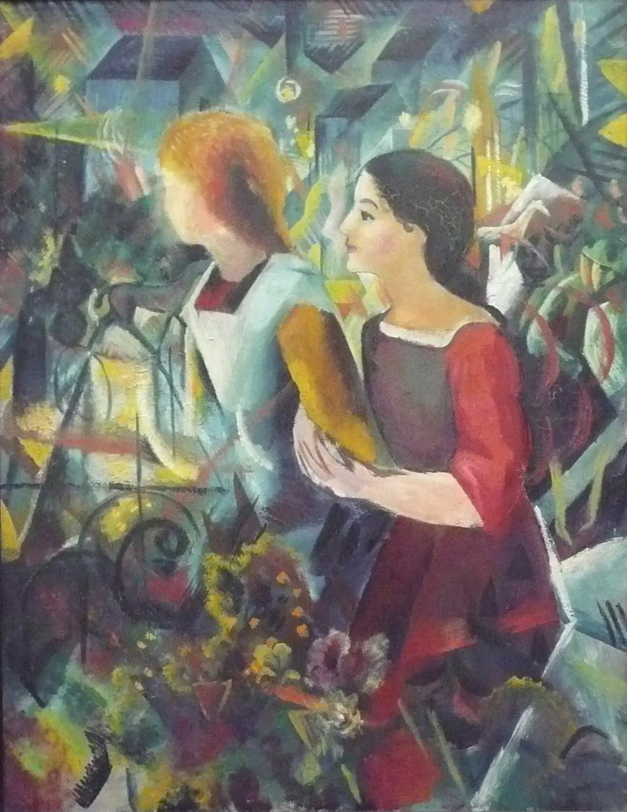 Två flickor - August Macke
