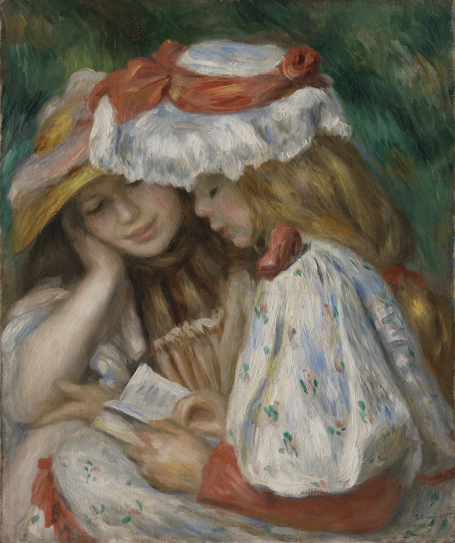 Två flickor som läser - Pierre-Auguste Renoir