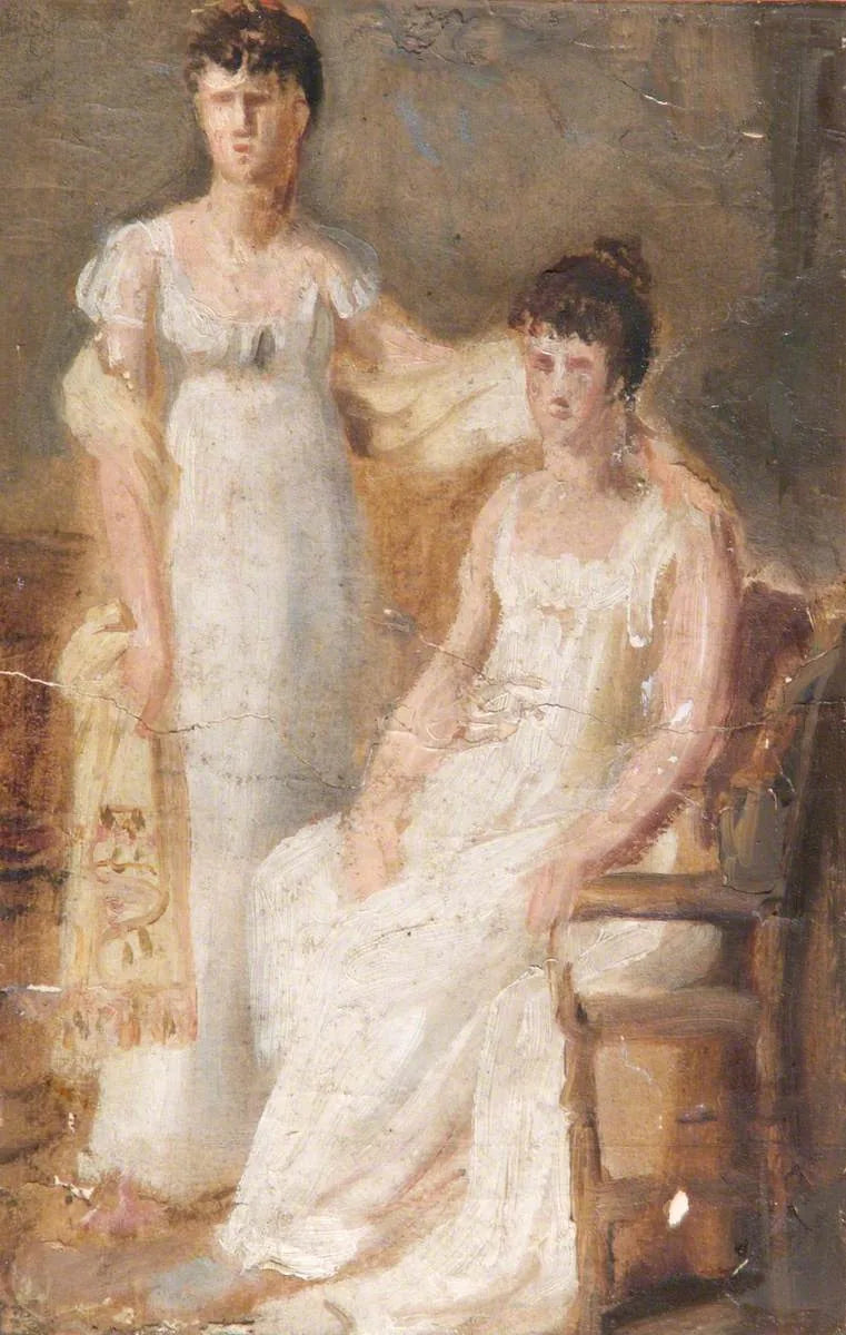 Två flickor - Théodore Chassériau