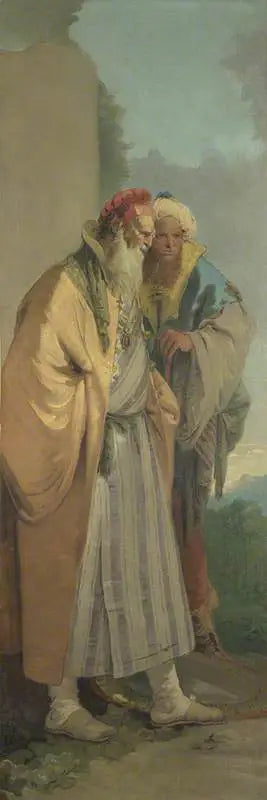 Två män i orientalisk kostym - Giovanni Battista Tiepolo