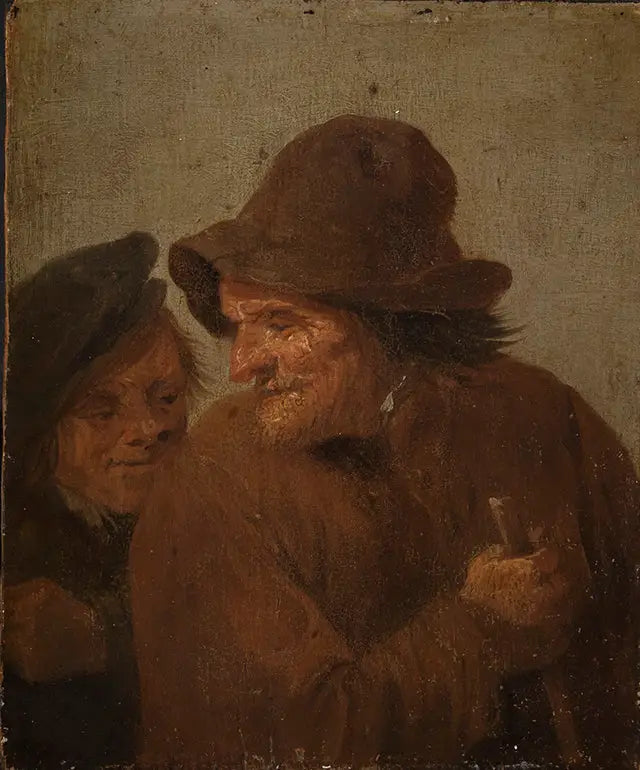 Två bönder - David Teniers den yngre