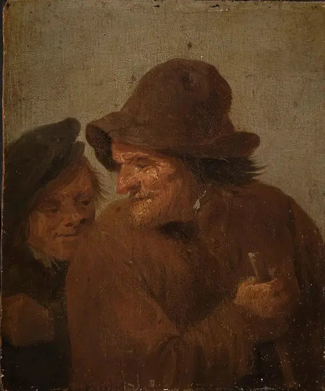 Två bönder - David Teniers den yngre