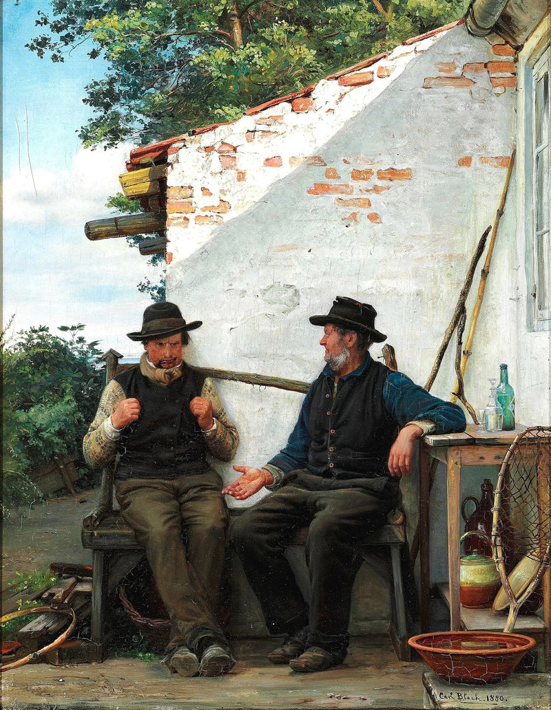 Två fiskare som samtalar - Carl Heinrich Bloch