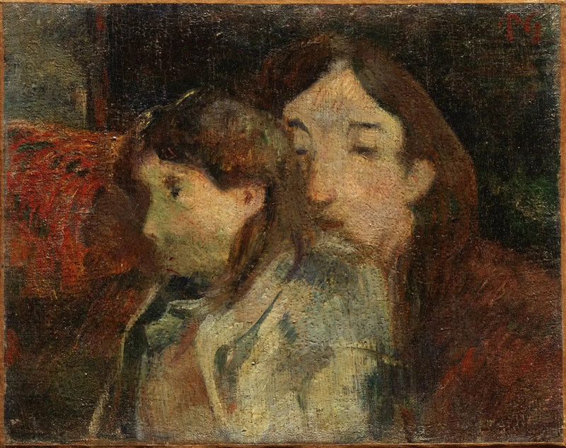 Två personer på en soffa, eller Konstnärens vision - Paul Gauguin