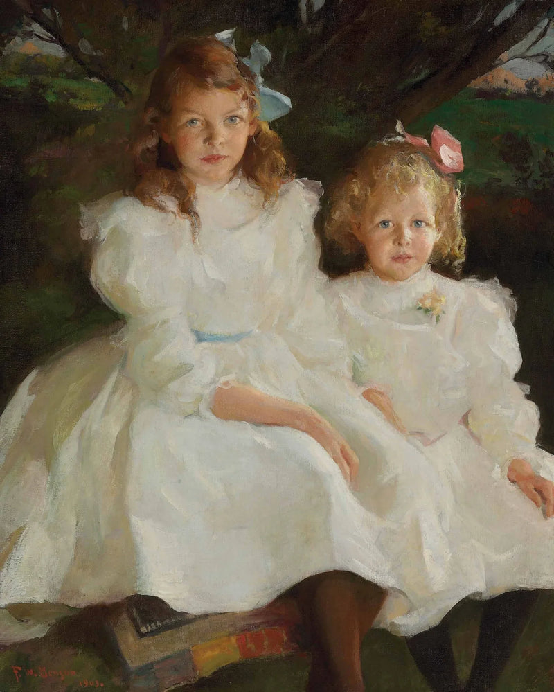 Två små flickor - Frank Weston Benson