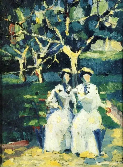 Två systrar I - Kazimir Malevich