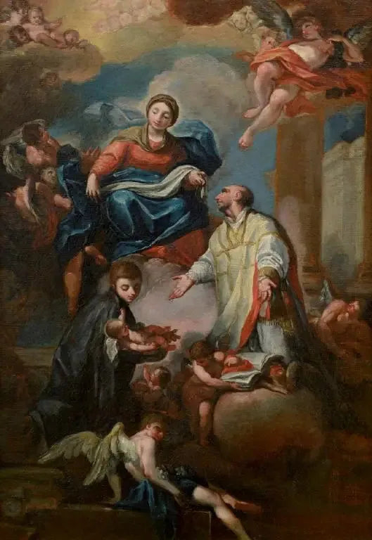 Två helgon i tillbedjan - Giovanni Battista Tiepolo