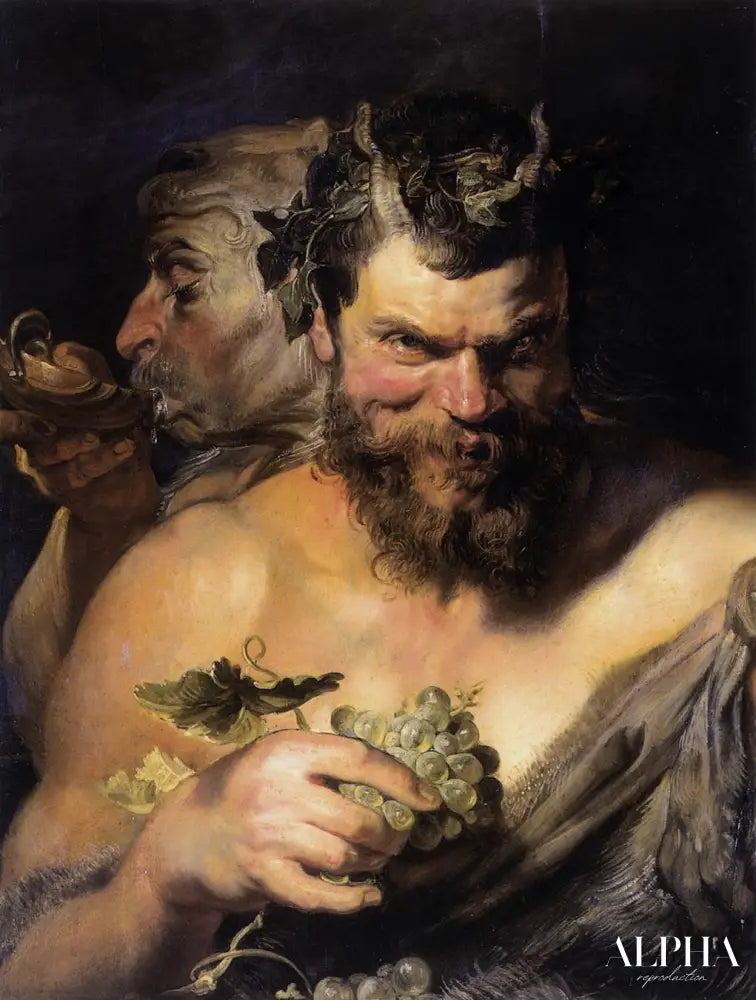 Deux Satyres - Peter Paul Rubens - Reproductions de tableaux et peintures haut de gamme