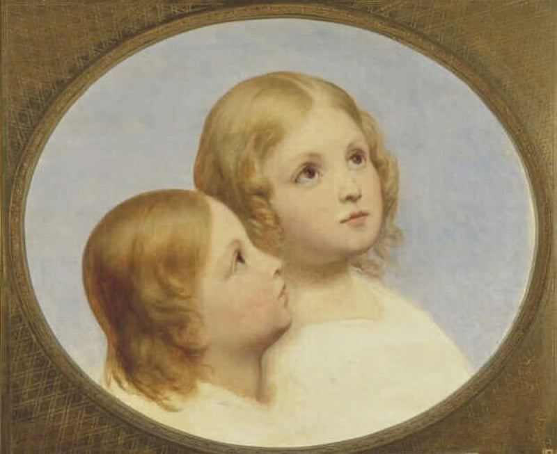 Två barns huvuden - Ary Scheffer