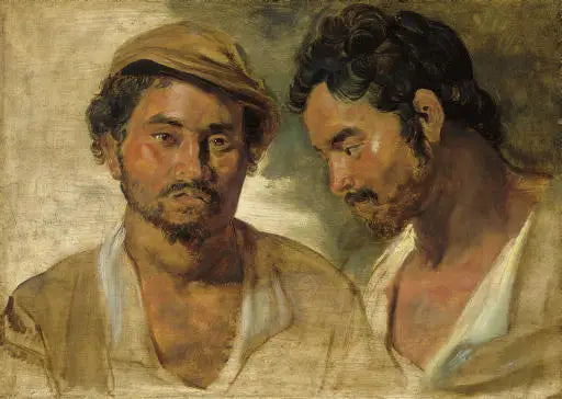 Två studiekoppar av en man från södern - Peter Paul Rubens