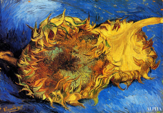 Deux tournesols coupés - Van Gogh - Reproductions de tableaux et peintures haut de gamme